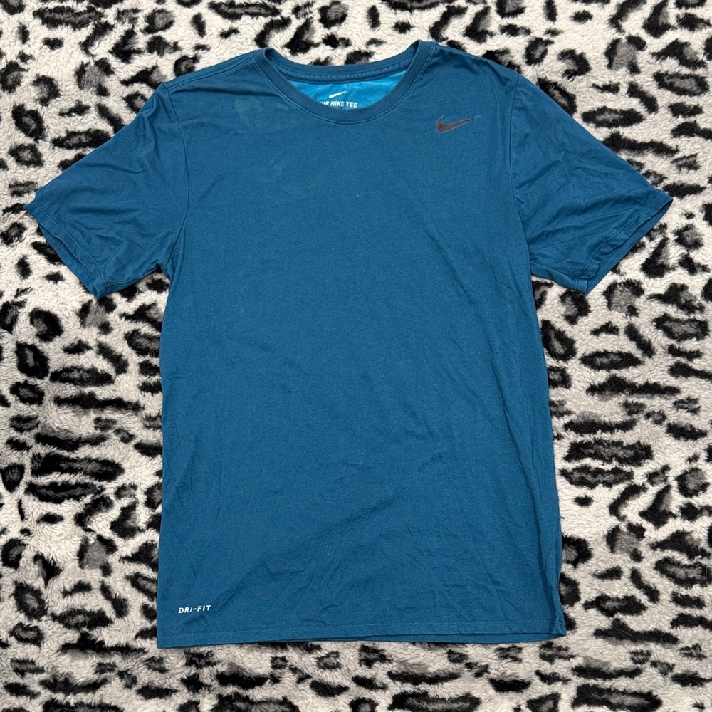 Nike Men's Teal Dri-FIT Short Sleeve Tee